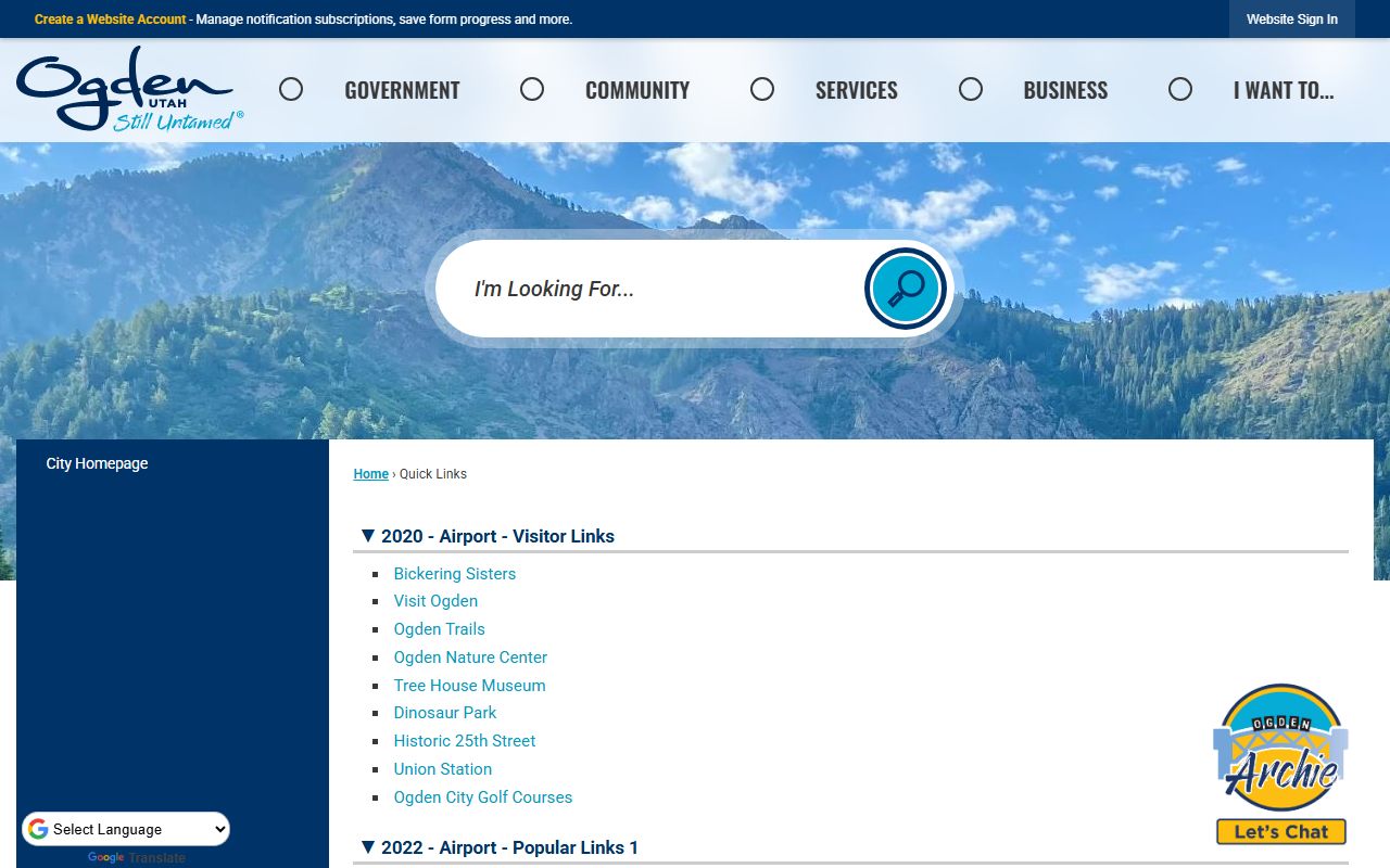 Ogden city quick links for bench warrant resources