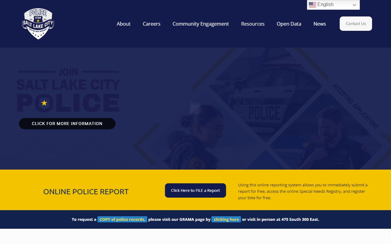 Salt Lake City Police Department bench warrants