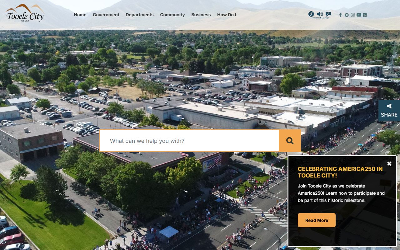 Tooele city government portal for bench warrant record access