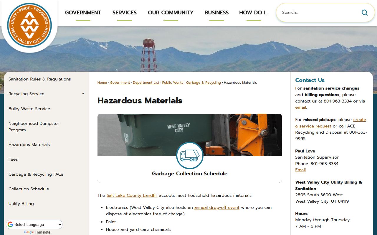 West Valley City Police Department bench warrants