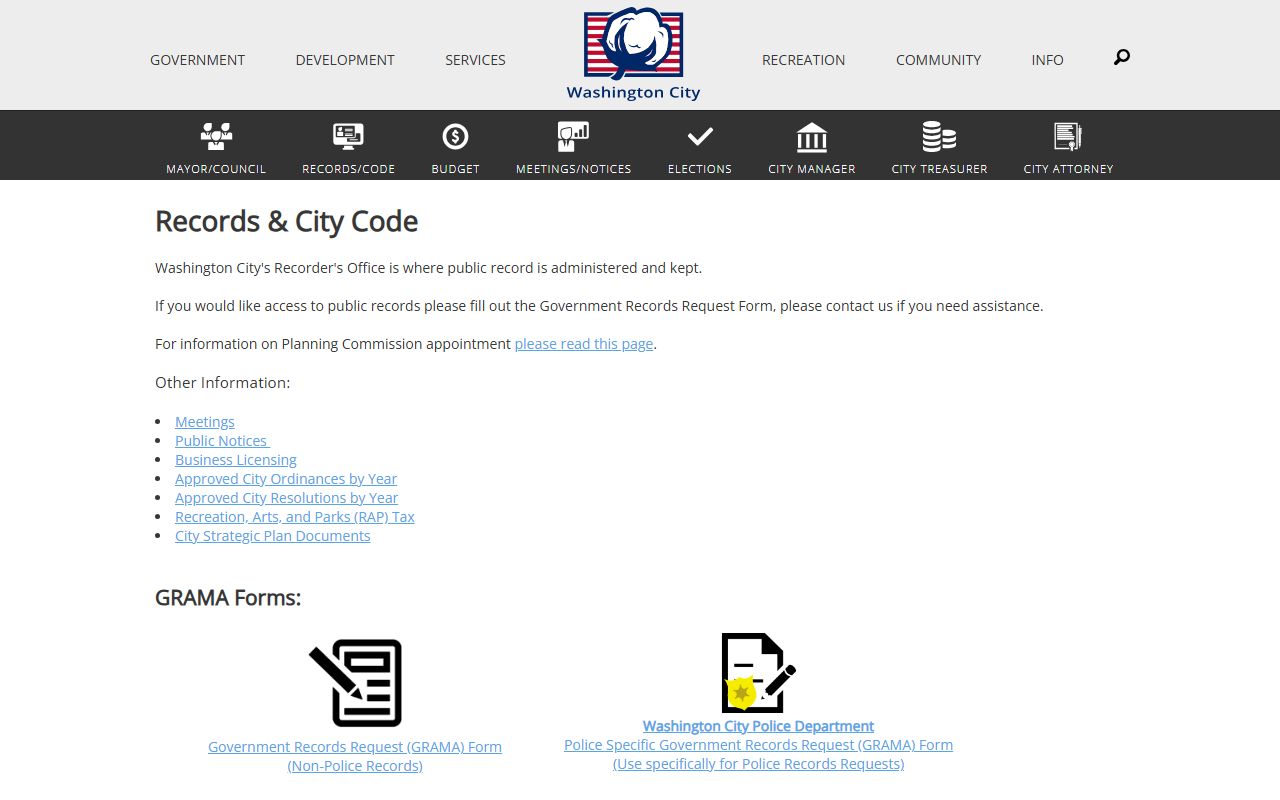Washington County records portal for bench warrant searches
